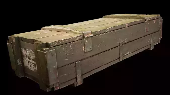 Military wooden army box 