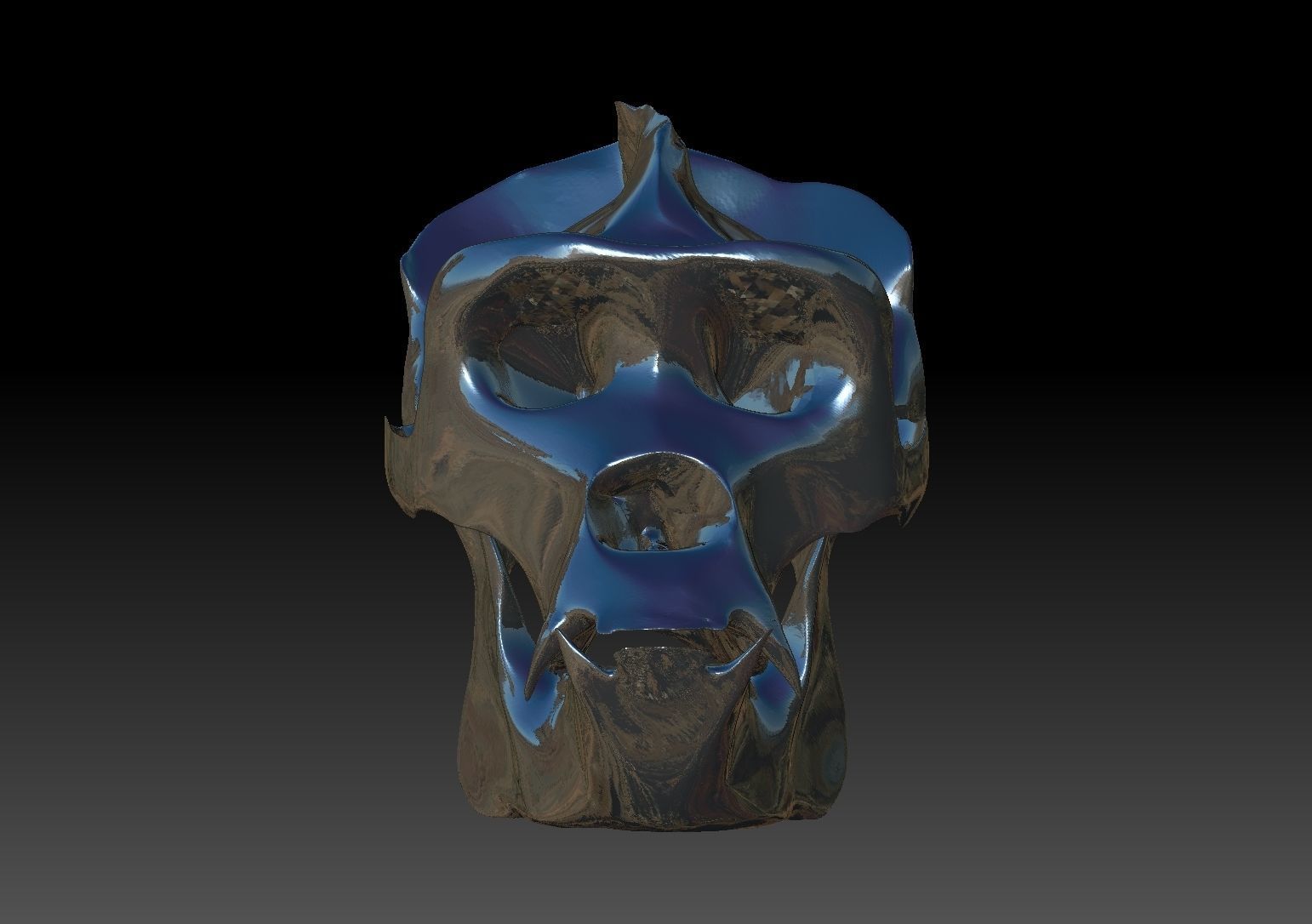 Ape Skull Scan 3D model_10