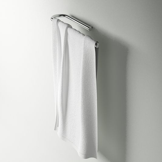 Towel 04 white 3D model_2