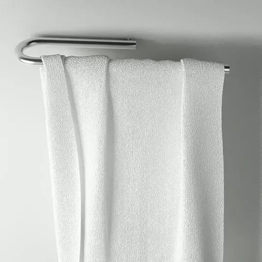 Towel 04 white 3D model_0