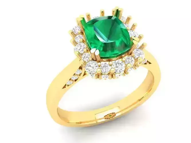 Luxury Gemstone Halo Ring for Women 479