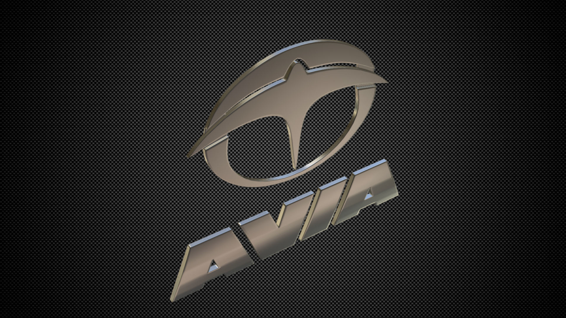 avia logo 3D model_3
