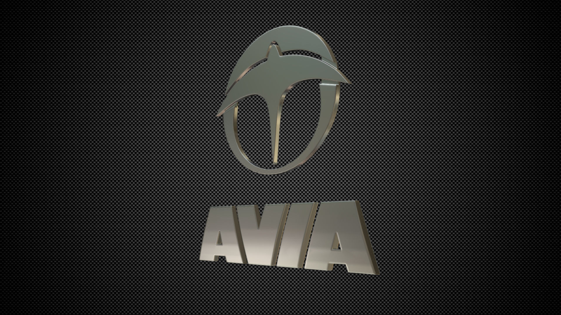 avia logo 3D model_2