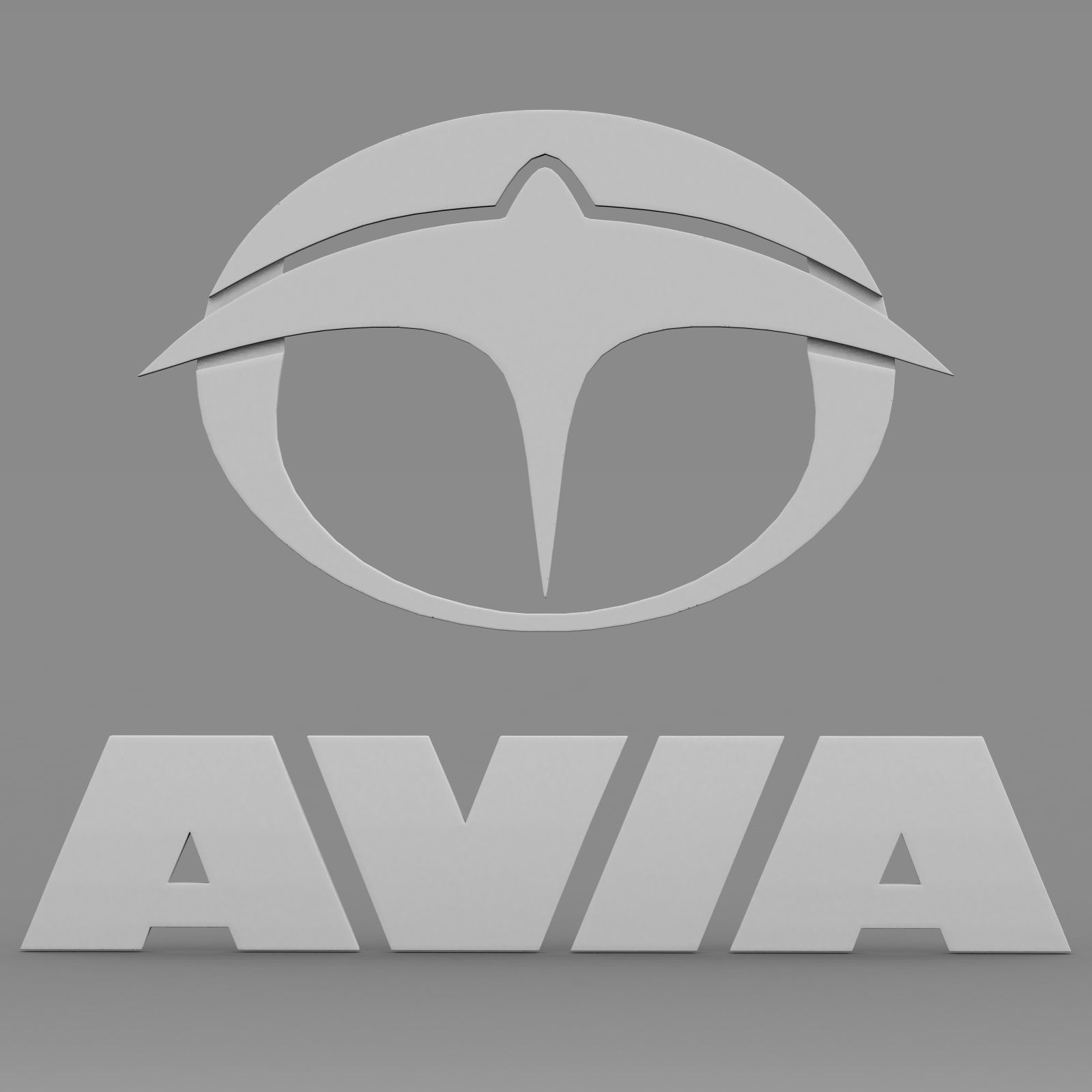avia logo 3D model_7