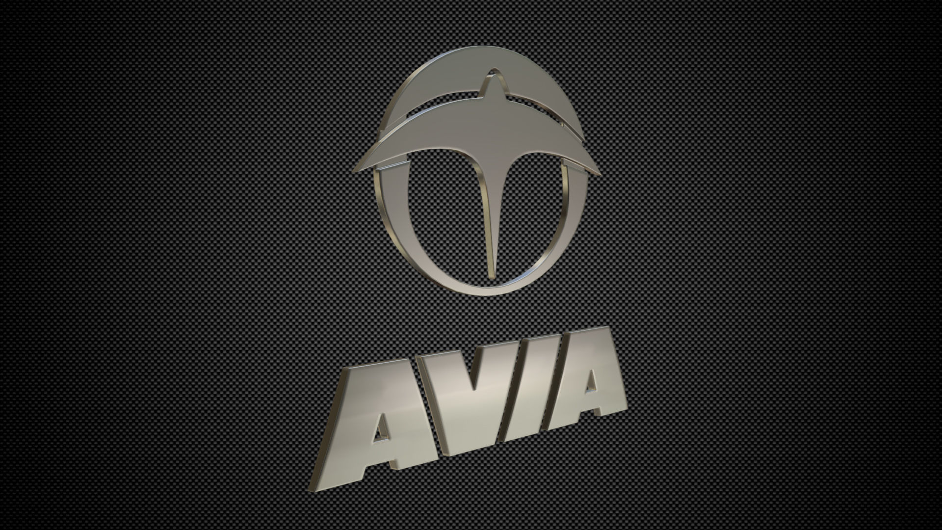 avia logo 3D model_1