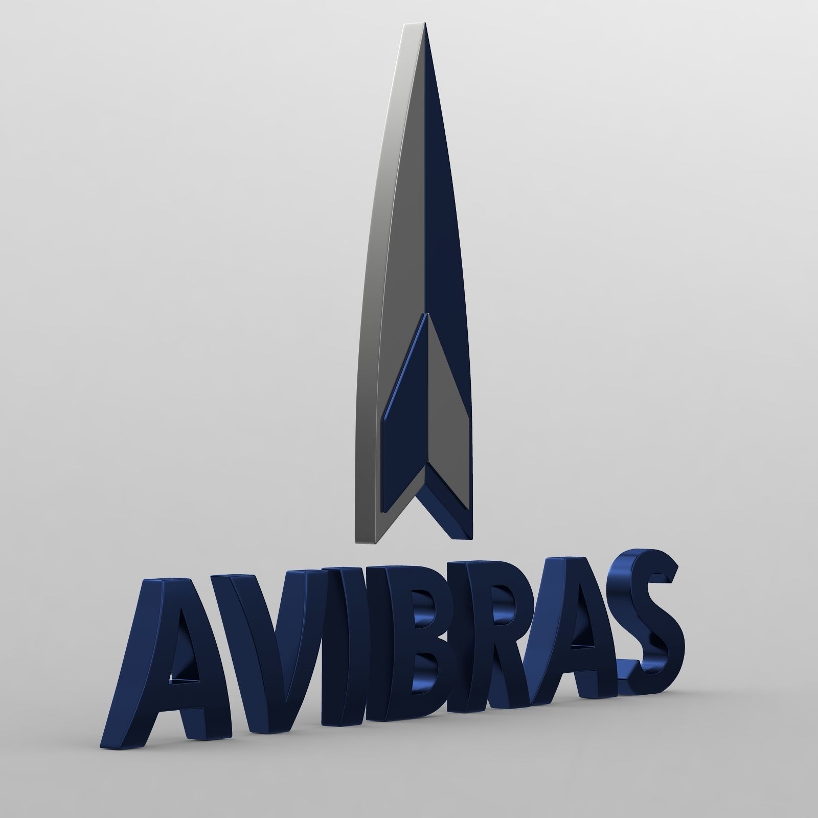 avibras logo 3D model_1