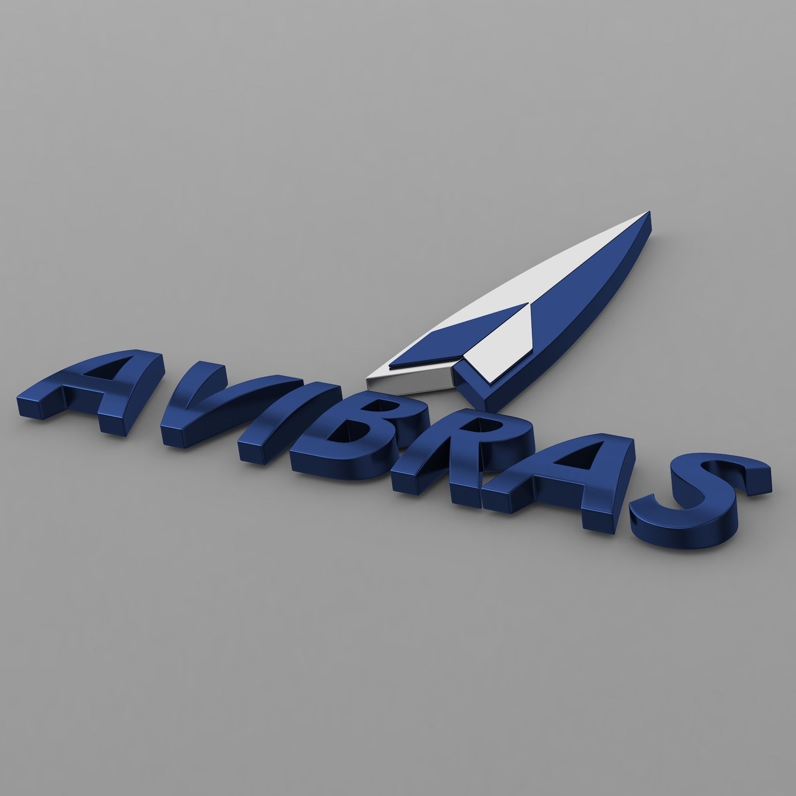 avibras logo 3D model_4