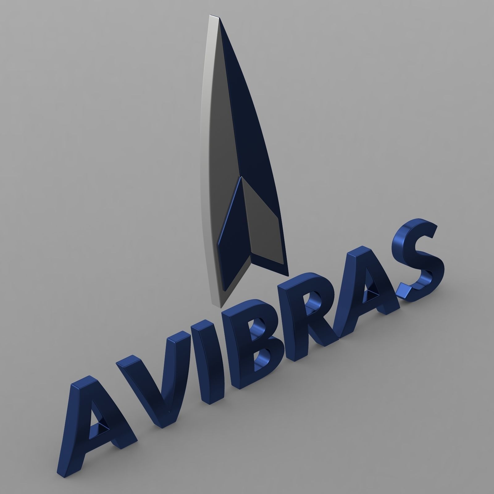 avibras logo 3D model_3
