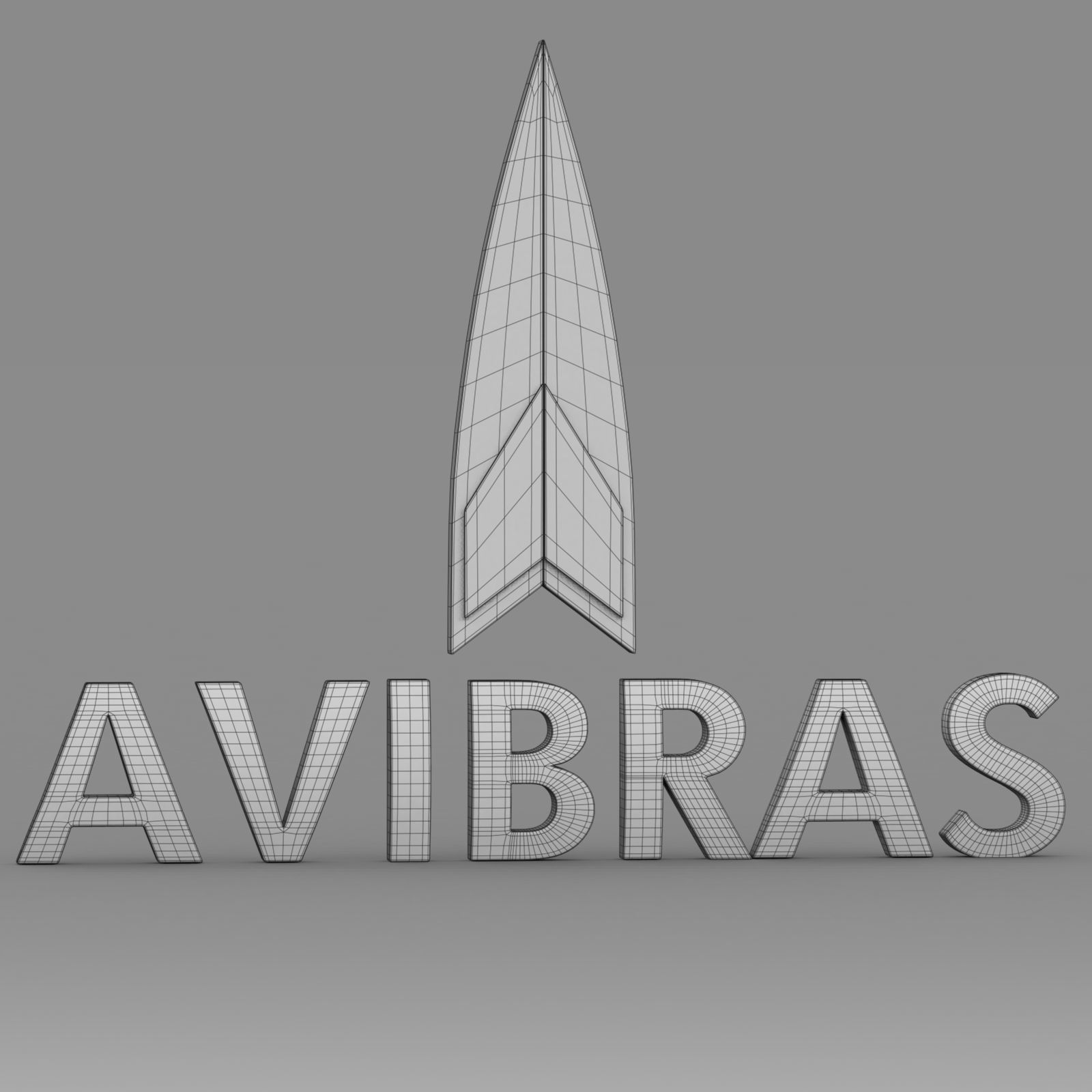 avibras logo 3D model_6
