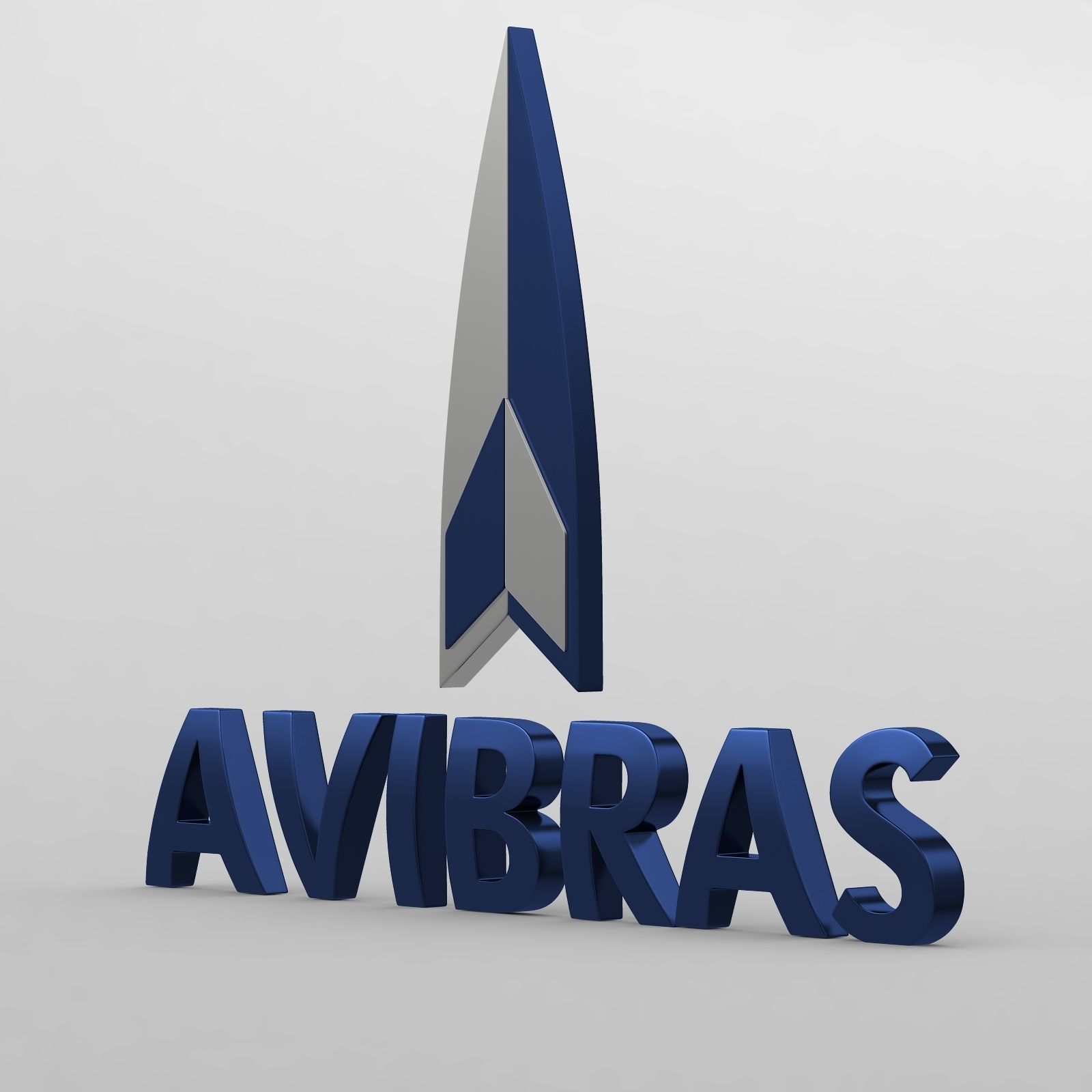 avibras logo 3D model_2