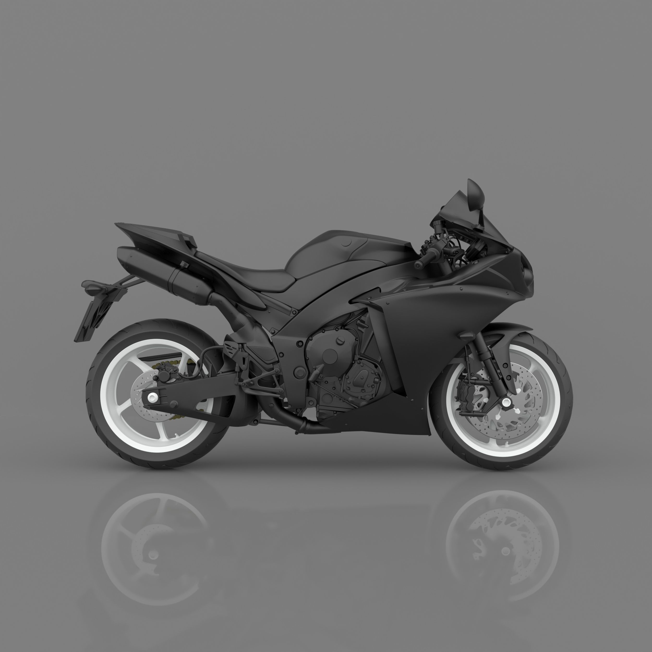 Yamaha YZF R1 2011-2014 3D Model Ready to Print STL File 3D print model_13