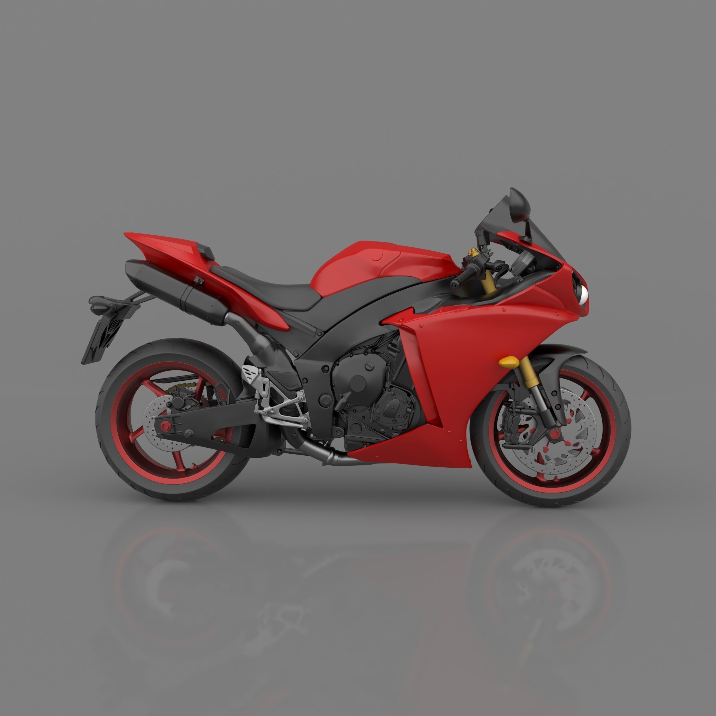Yamaha YZF R1 2011-2014 3D Model Ready to Print STL File 3D print model_3