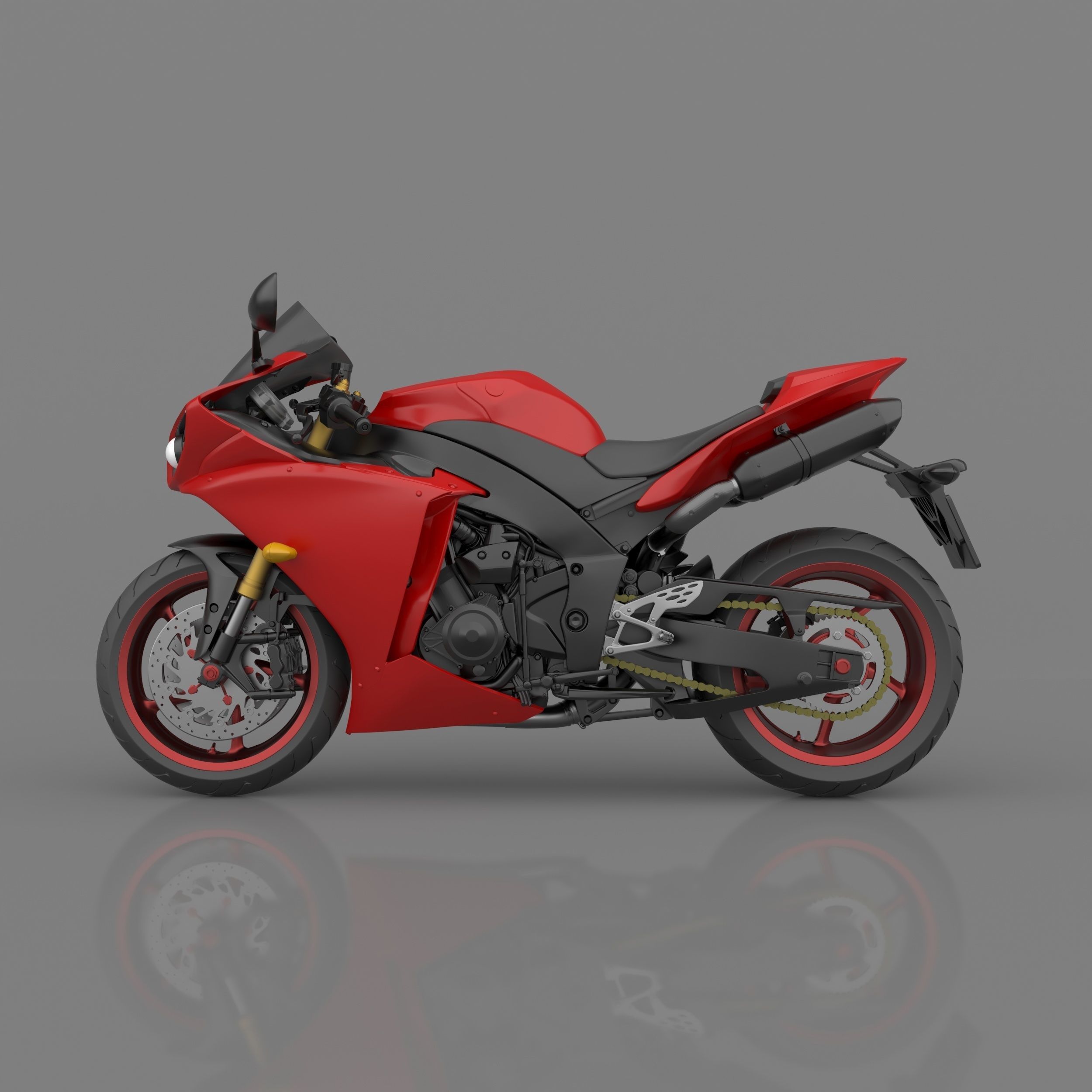 Yamaha YZF R1 2011-2014 3D Model Ready to Print STL File 3D print model_1