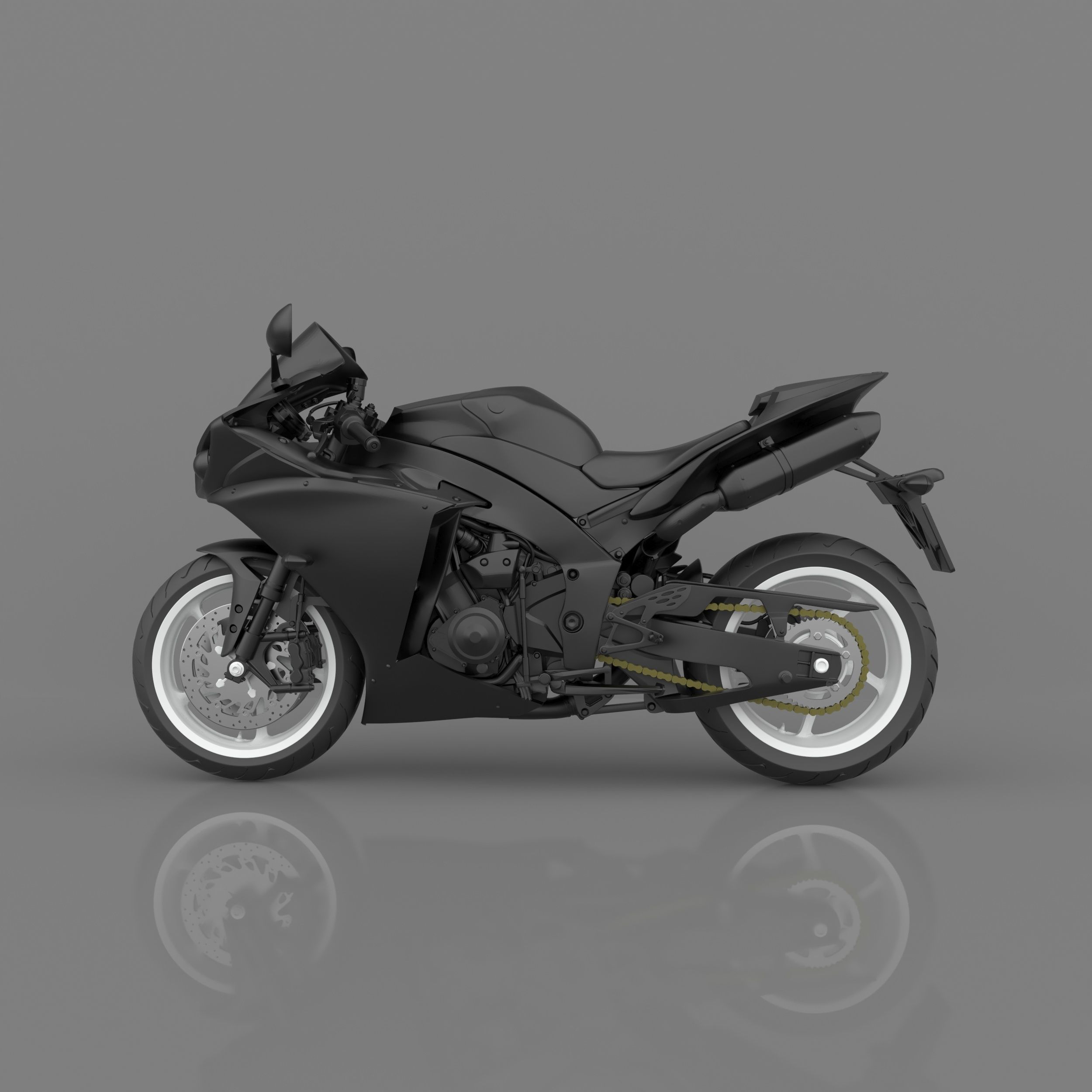 Yamaha YZF R1 2011-2014 3D Model Ready to Print STL File 3D print model_12