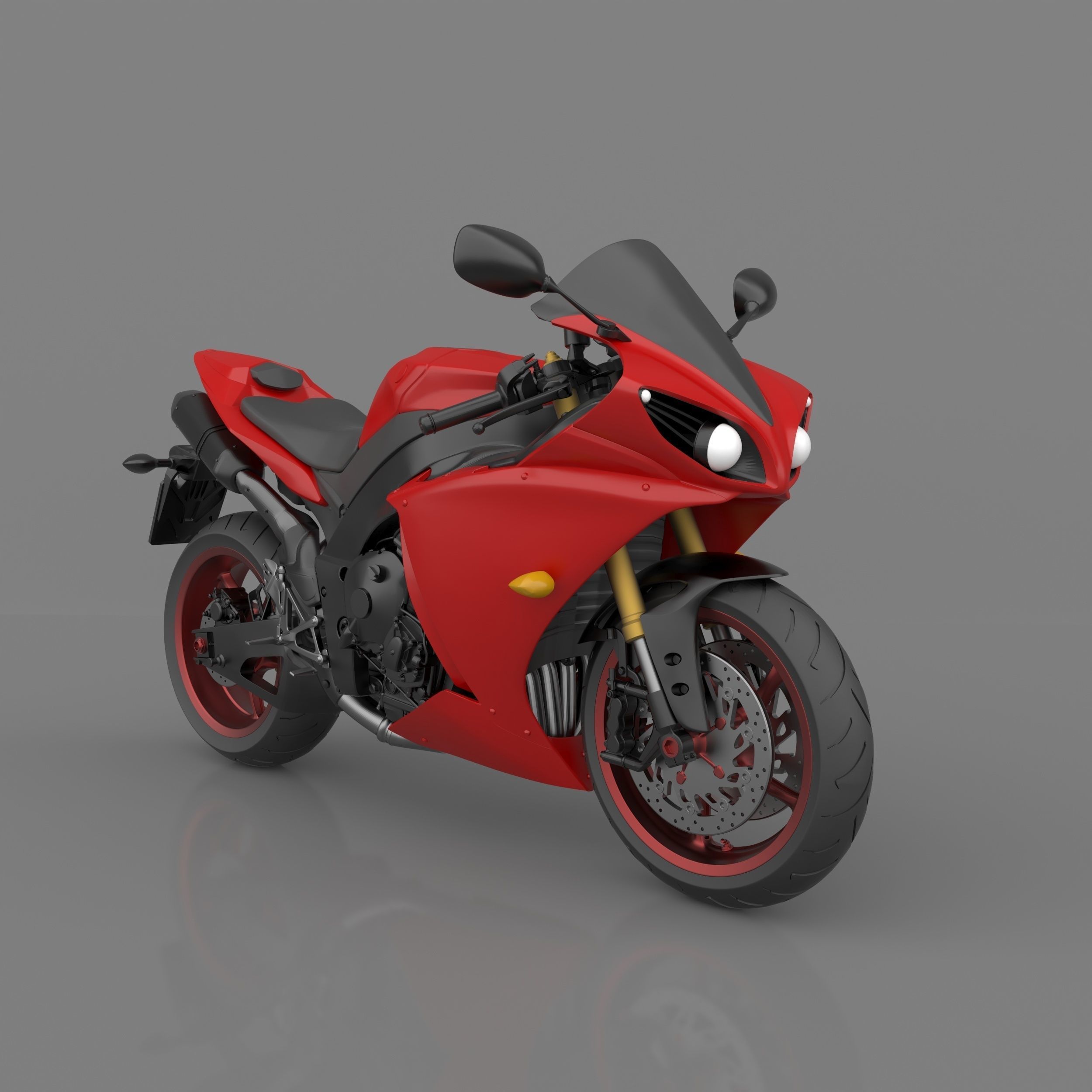 Yamaha YZF R1 2011-2014 3D Model Ready to Print STL File 3D print model_4