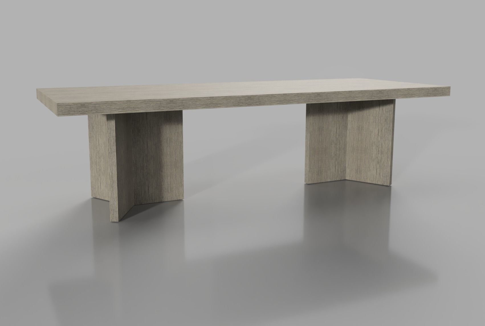 RH Ludlow Rectangular dining table 3D model_2