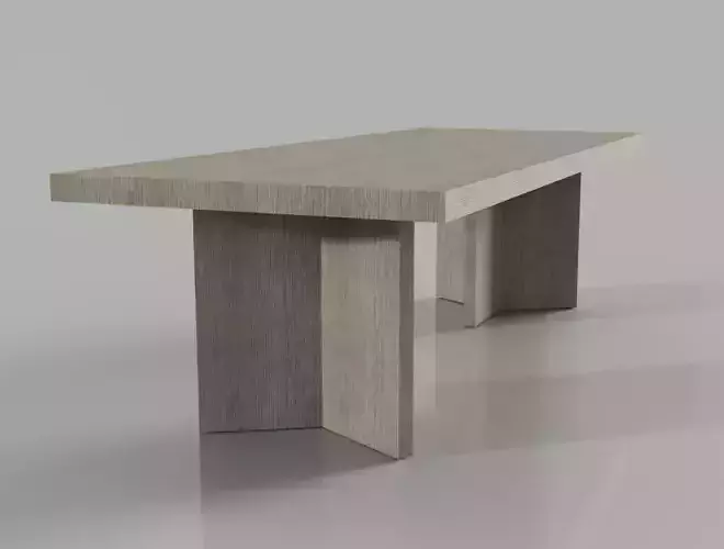 RH Ludlow Rectangular dining table 3D model