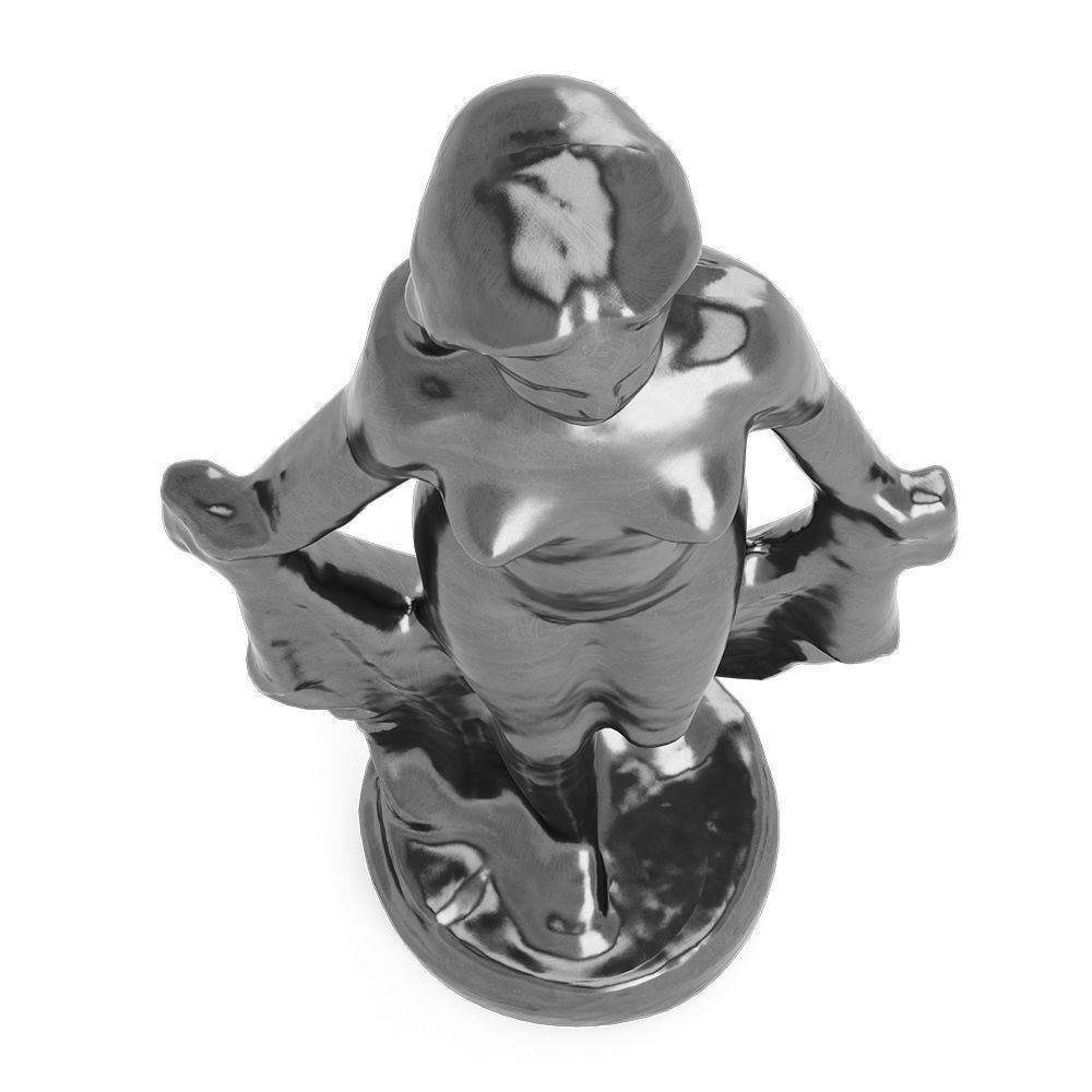 Bronze Woman Figure 3D print model_5