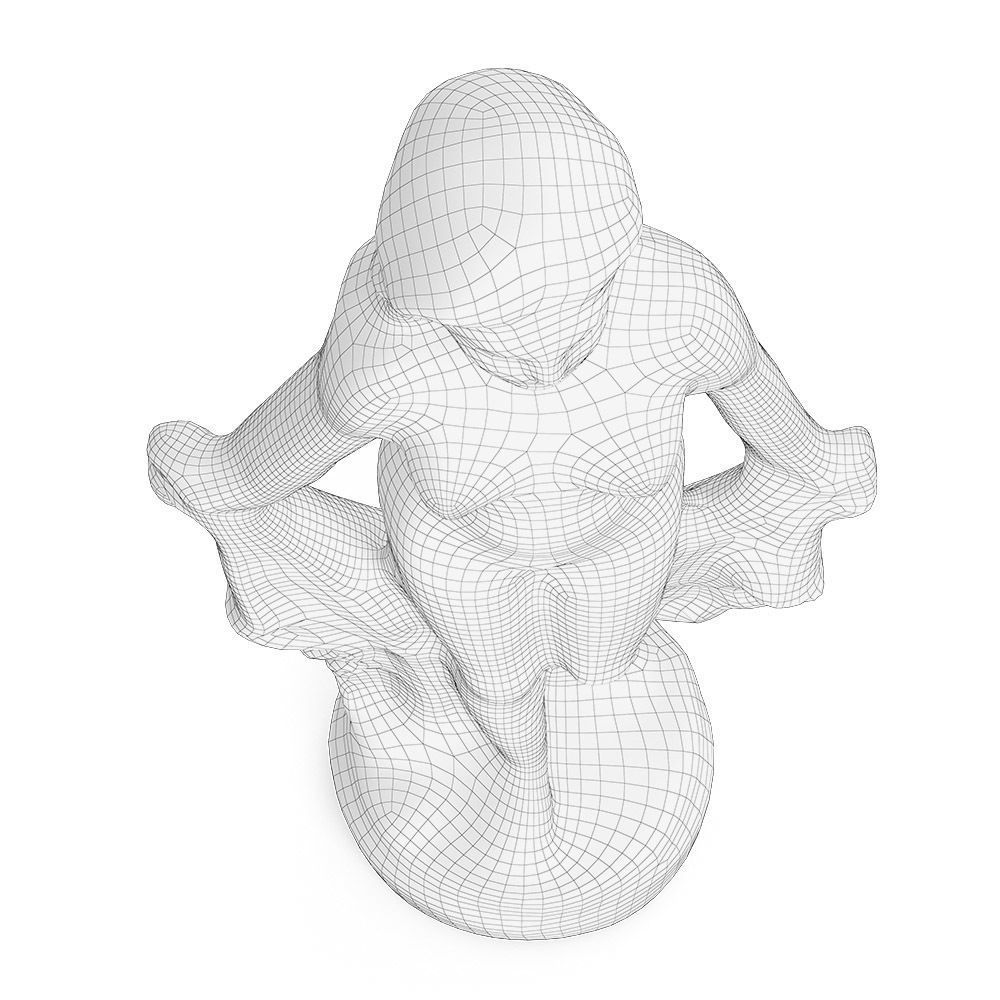 Bronze Woman Figure 3D print model_13