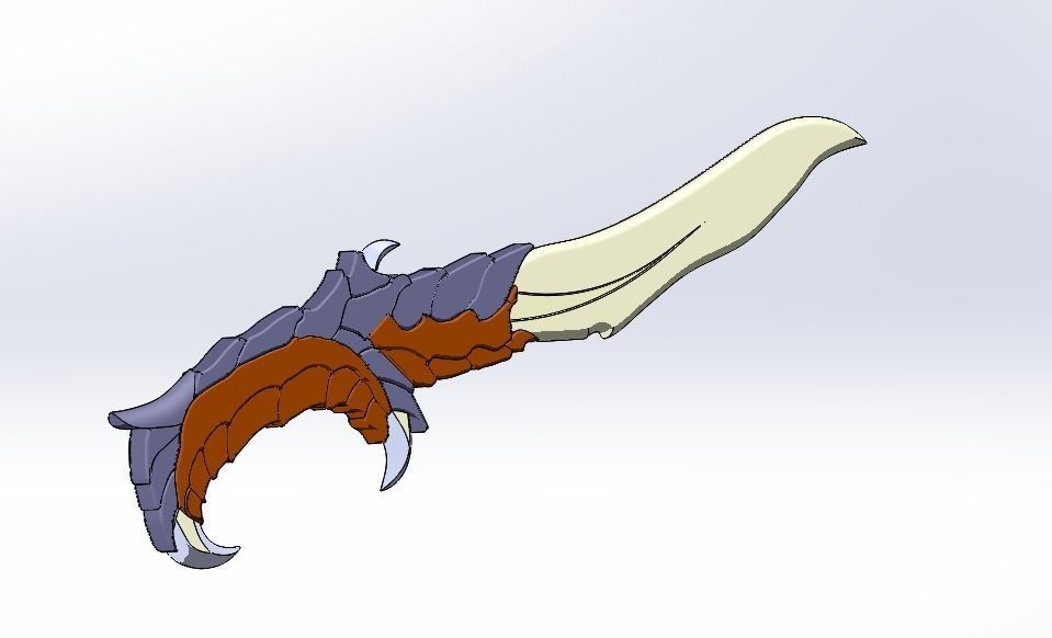 VALORANT KNIFE 3D print model_3