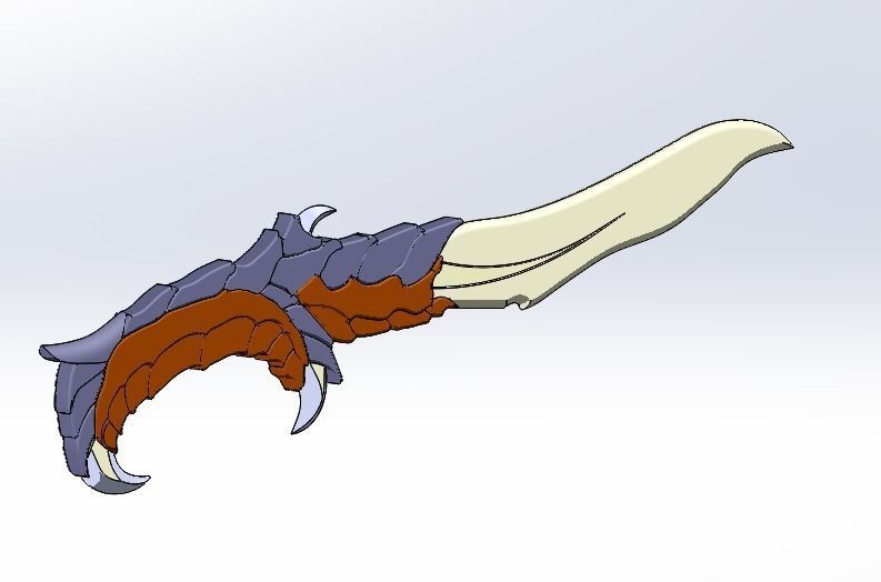 VALORANT KNIFE 3D print model_2