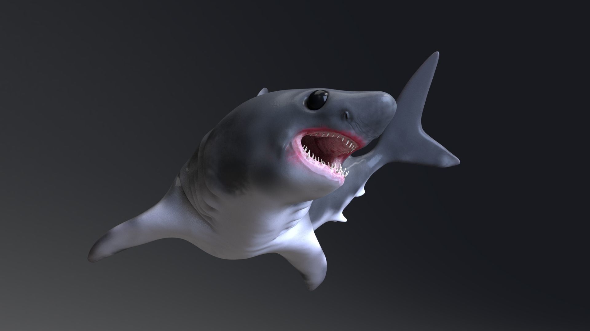 Baby Shark Model - 18 Animations Low-poly 3D model_3