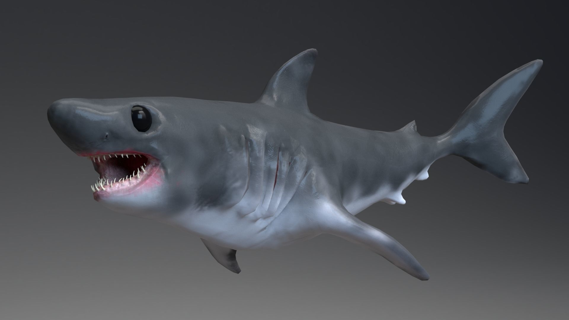 Baby Shark Model - 18 Animations Low-poly 3D model_5