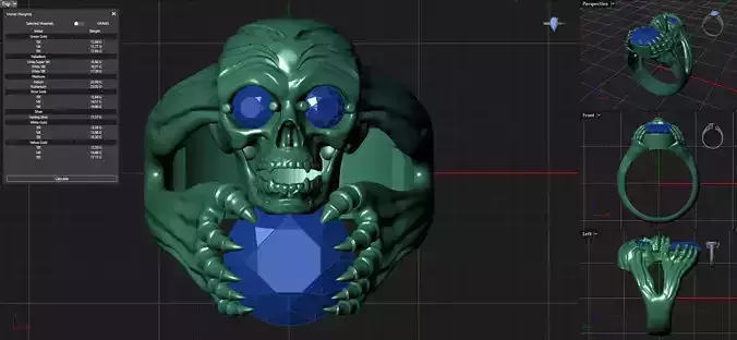Skull Ring 01