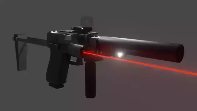 Customizable Glock Free 3D model