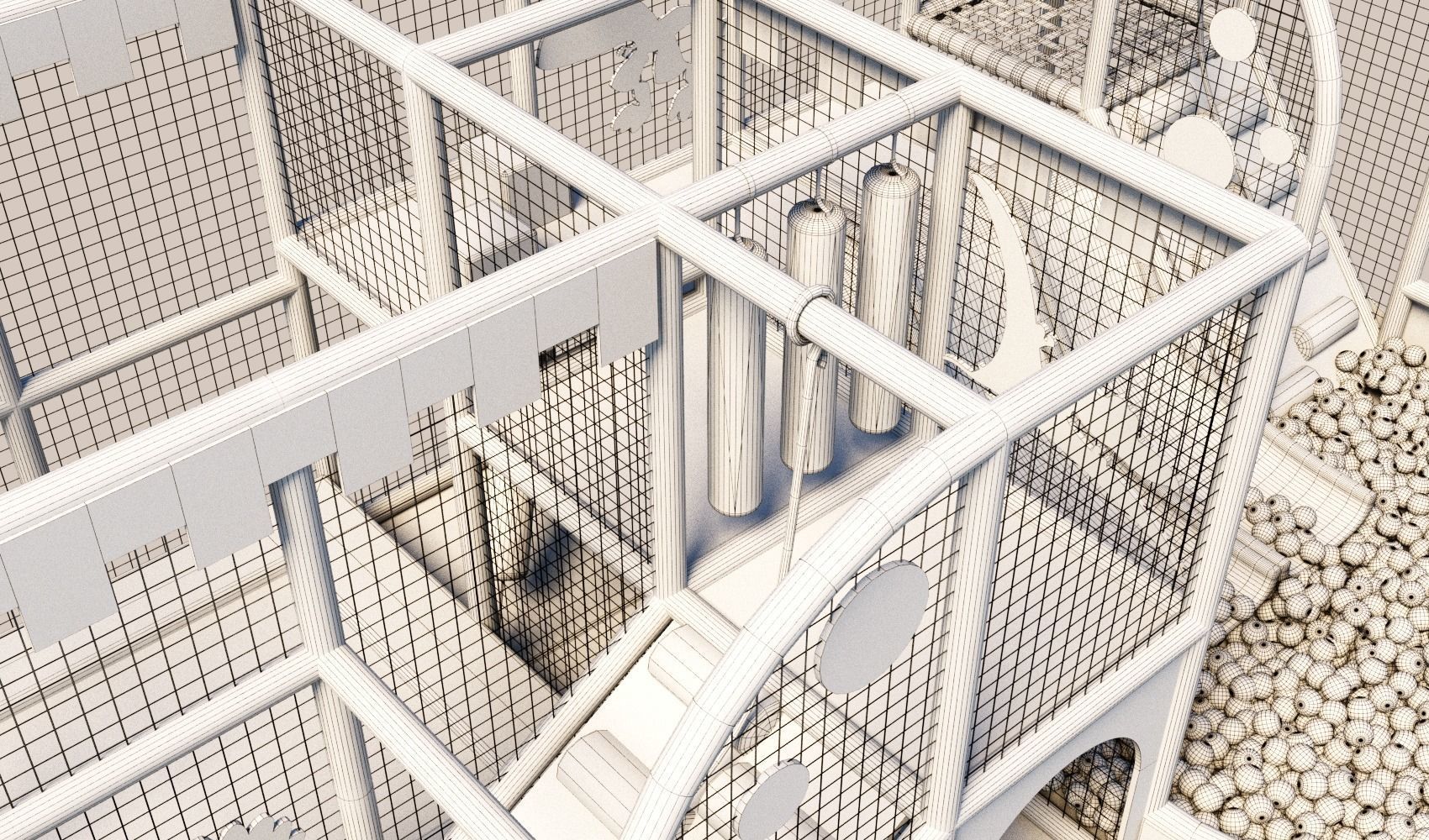 Amusement  park  Labyrinth  2 3D model_5