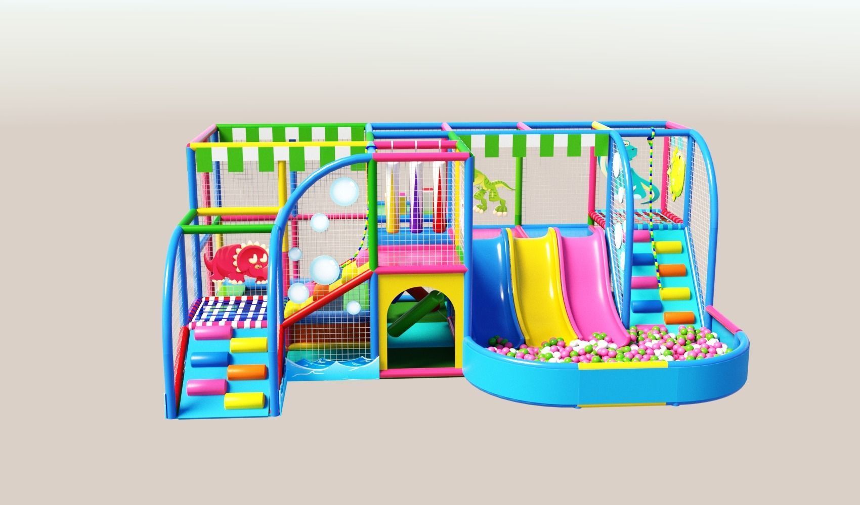 Amusement  park  Labyrinth  2 3D model_2