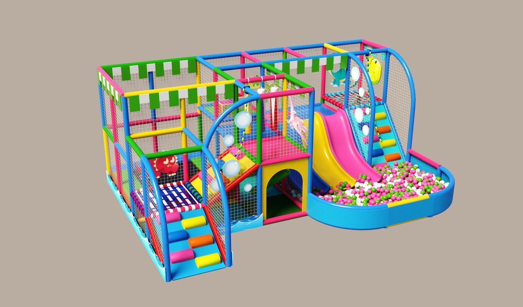 Amusement  park  Labyrinth  2 3D model_1