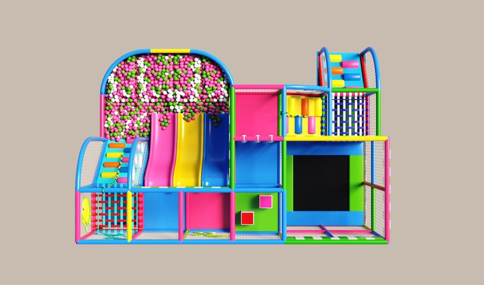 Amusement  park  Labyrinth  2 3D model_3