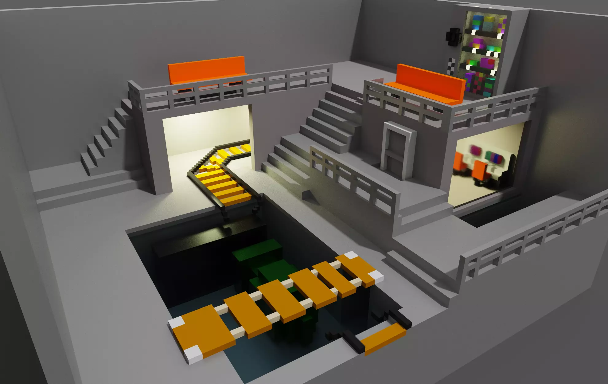 Secreticl pack for magicavoxel 3D model_0