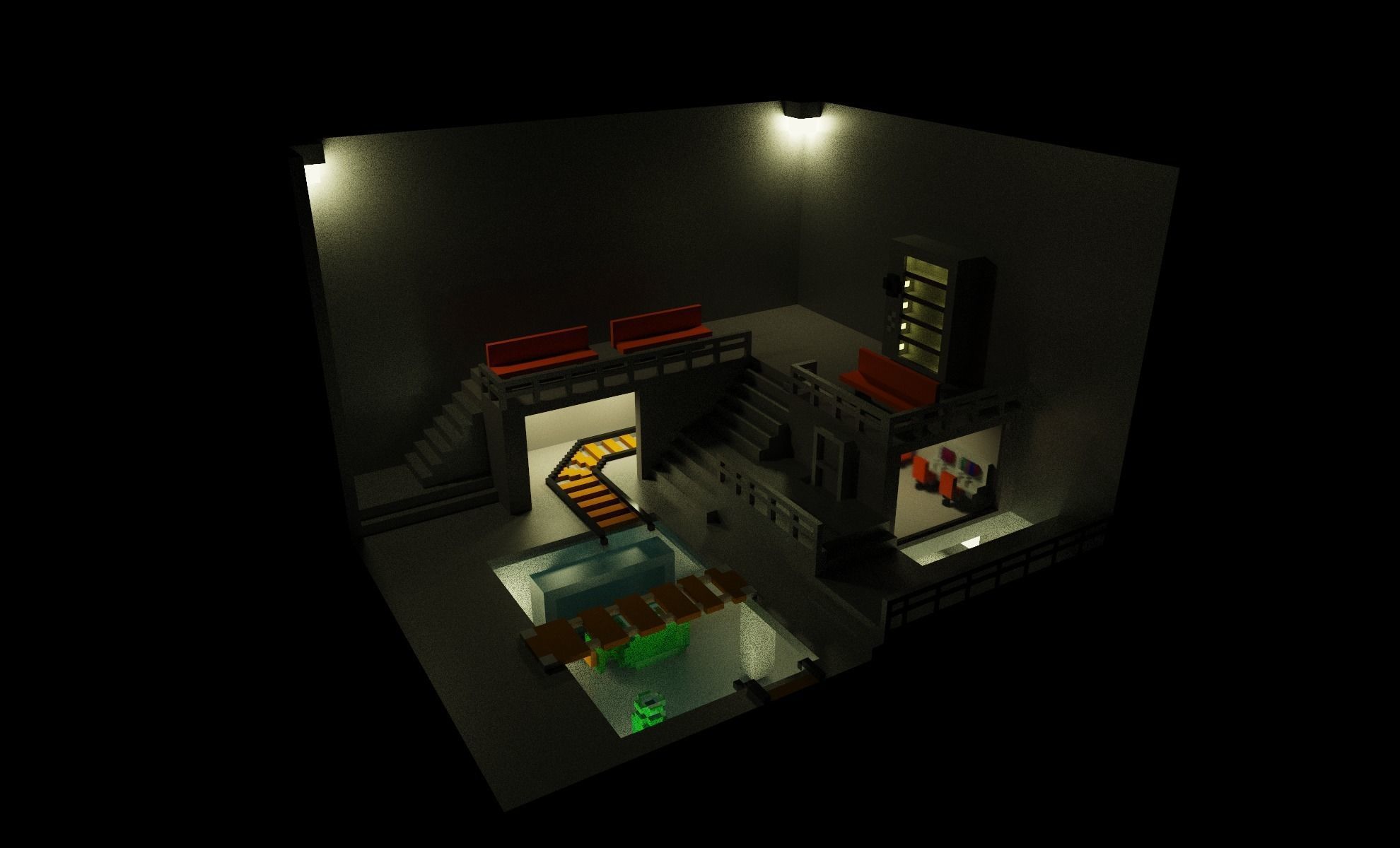 Secreticl pack for magicavoxel 3D model_1