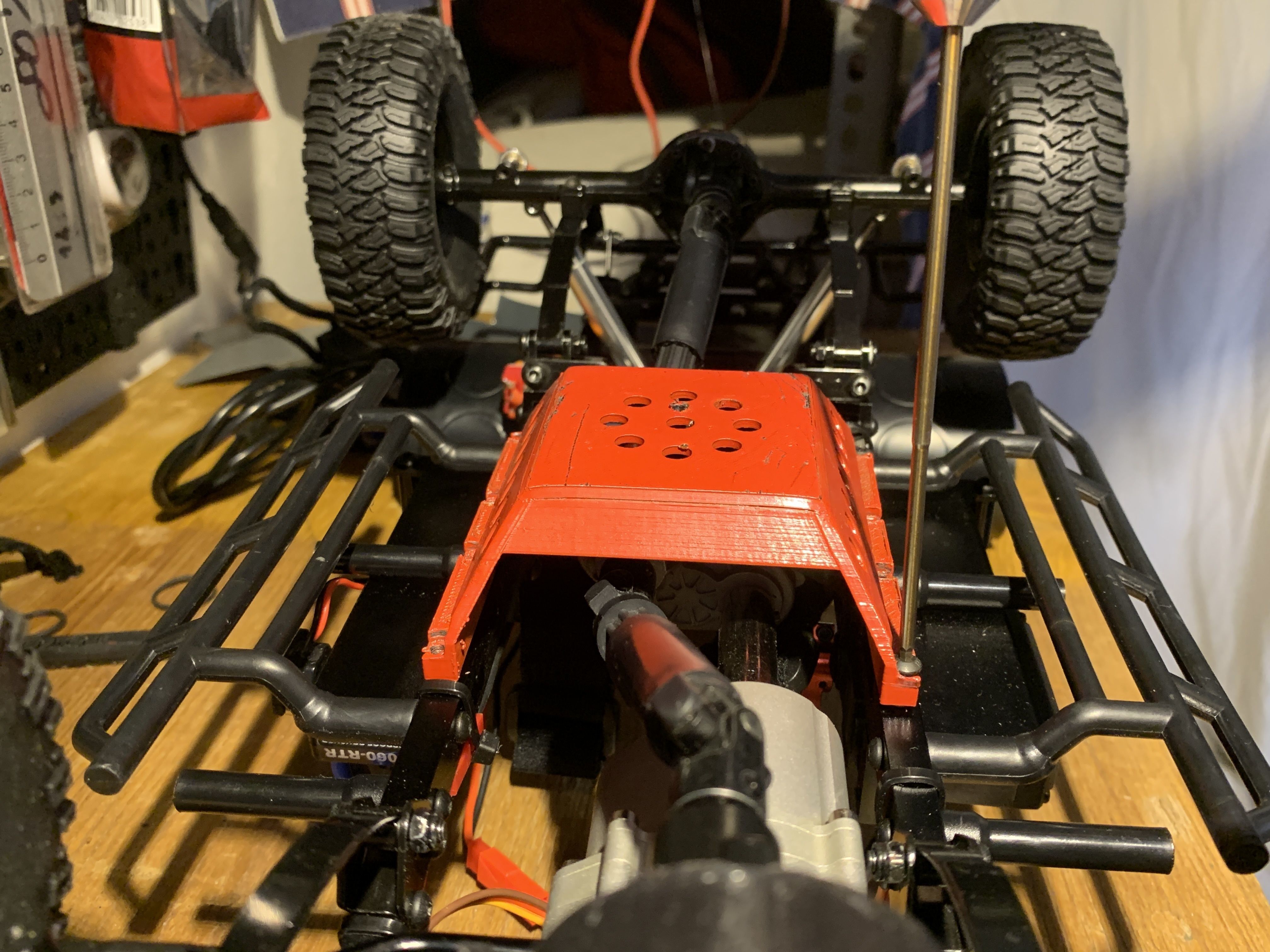 RC4WD TF2 TRANSFER CASE COVER PROTECTION 3D print model_3