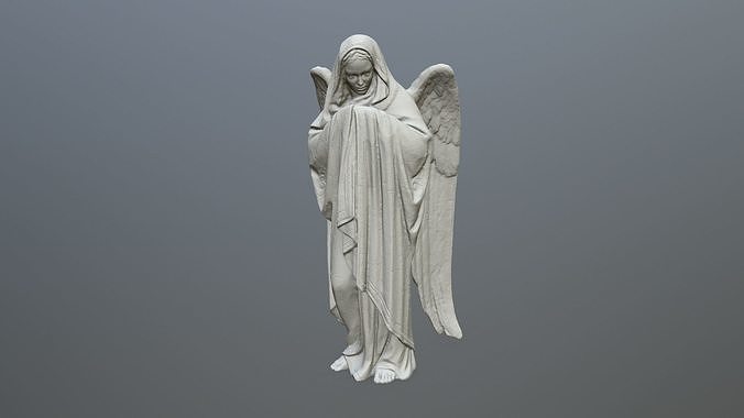 Angel Statue 01  3D print model