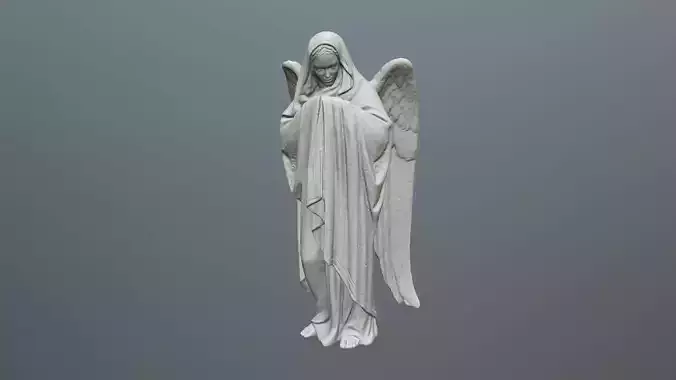 Angel Statue 01  3D print model