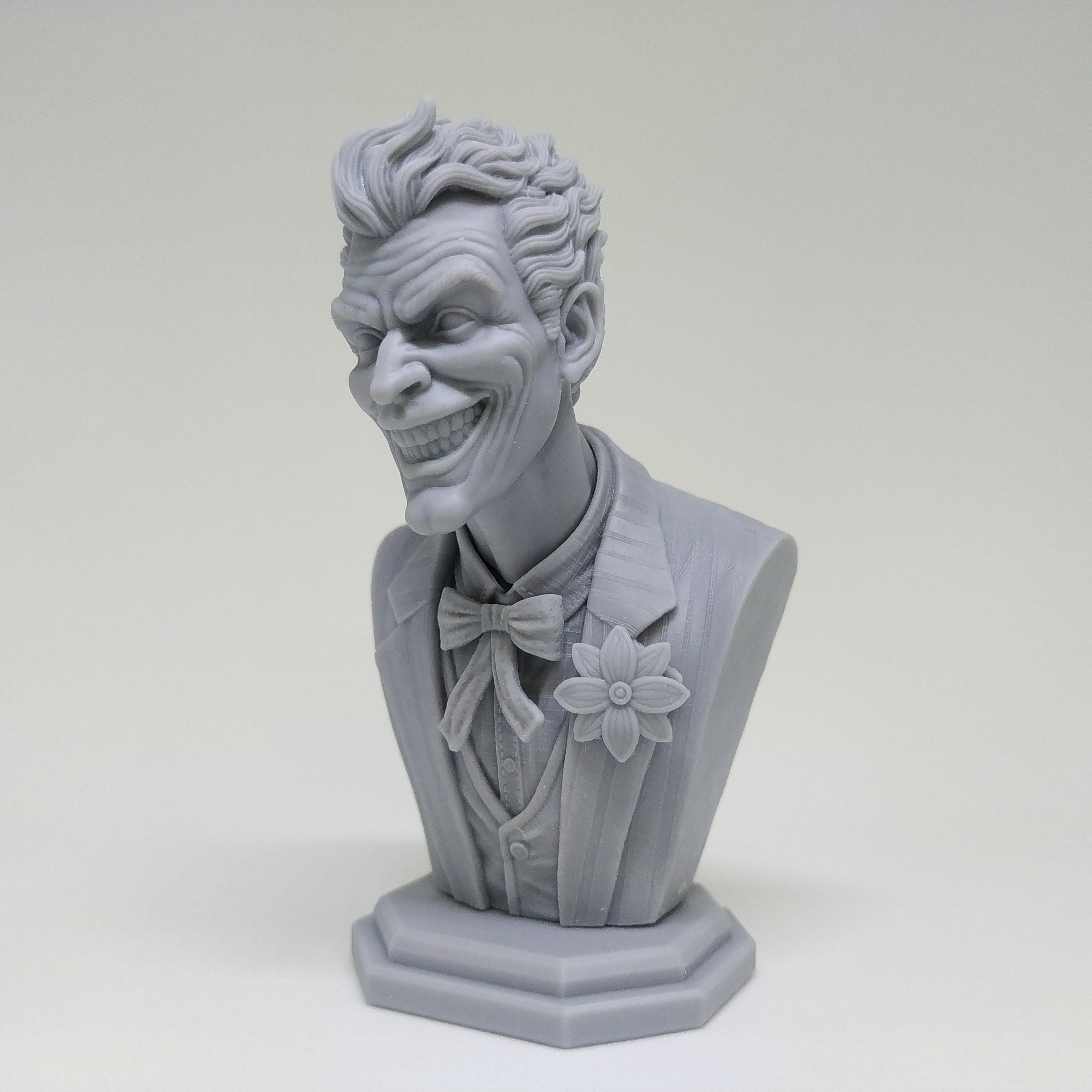 Joker Bust STL 3D print model 3D print model_9