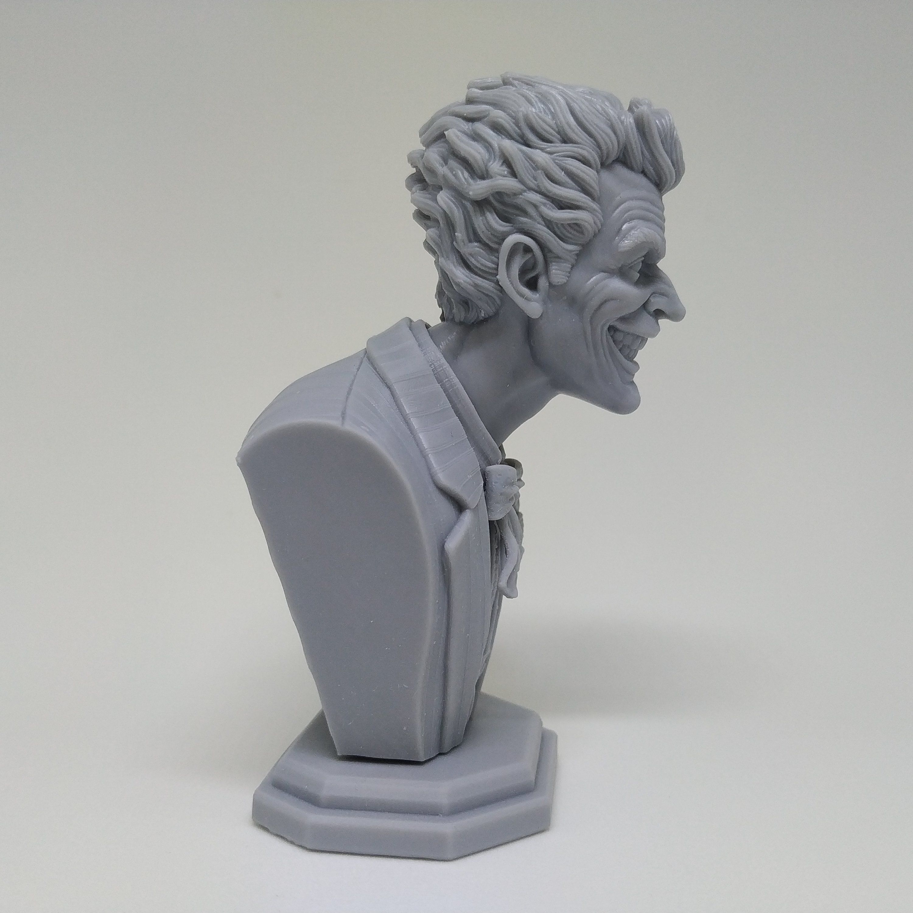 Joker Bust STL 3D print model 3D print model_12