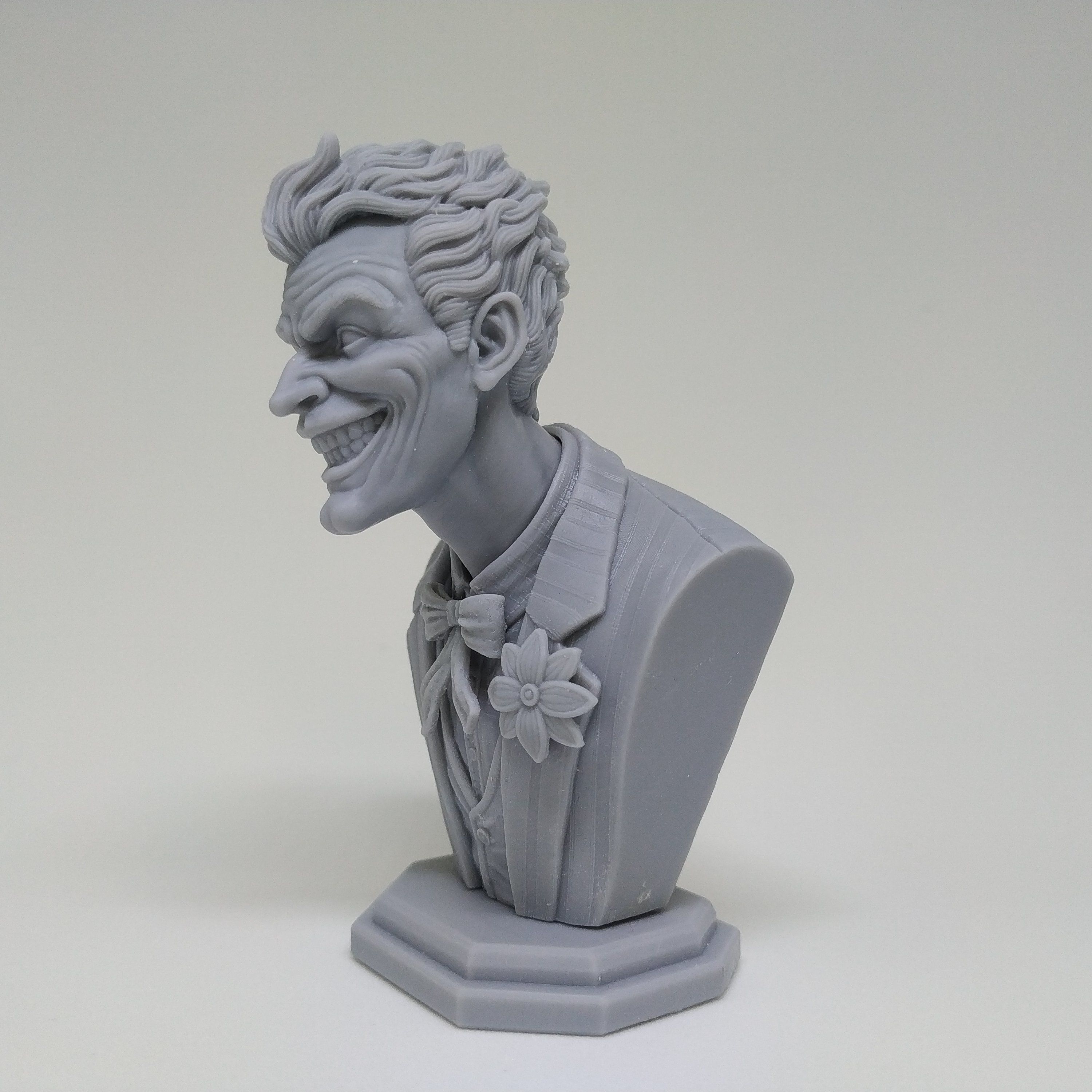 Joker Bust STL 3D print model 3D print model_10