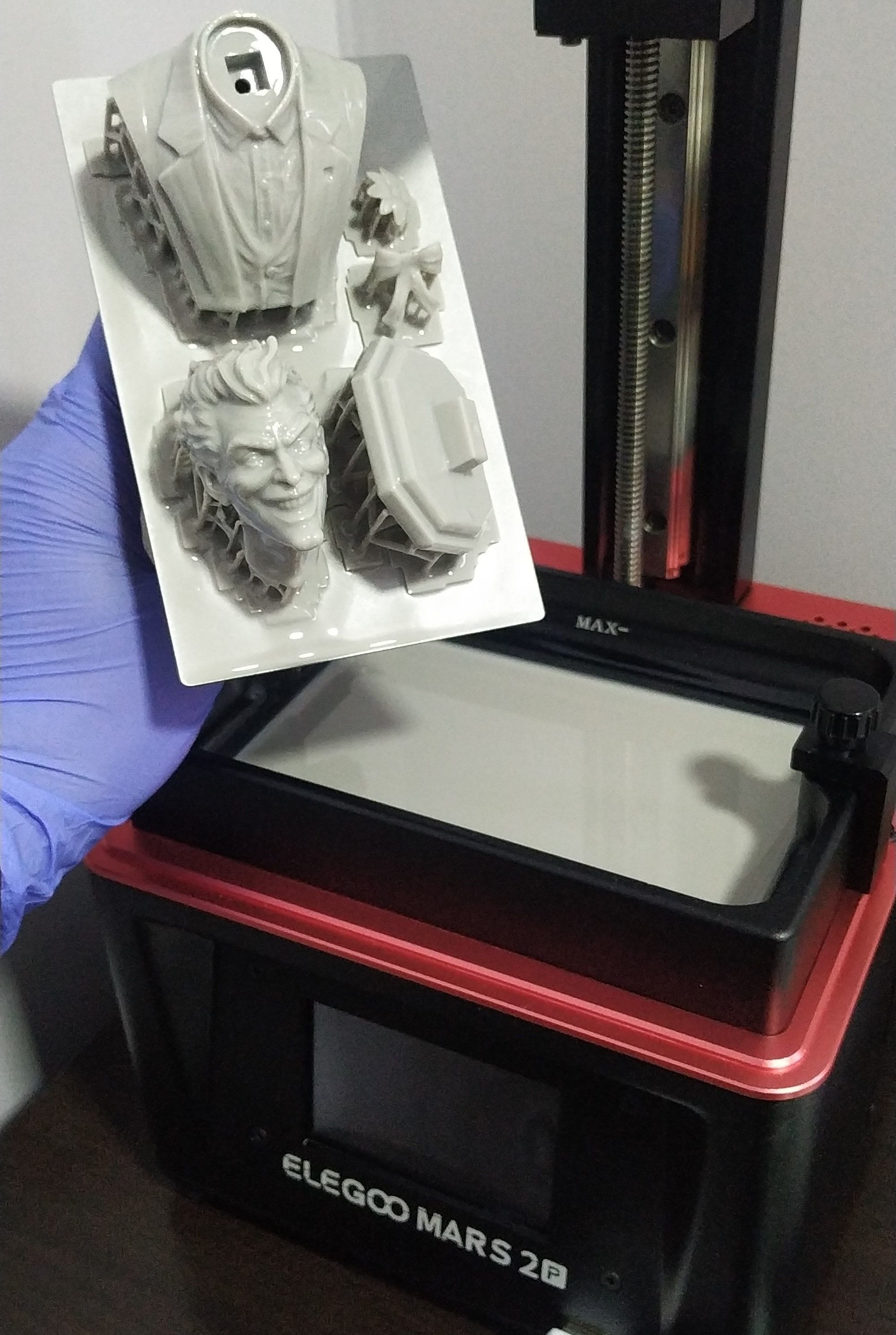 Joker Bust STL 3D print model 3D print model_6