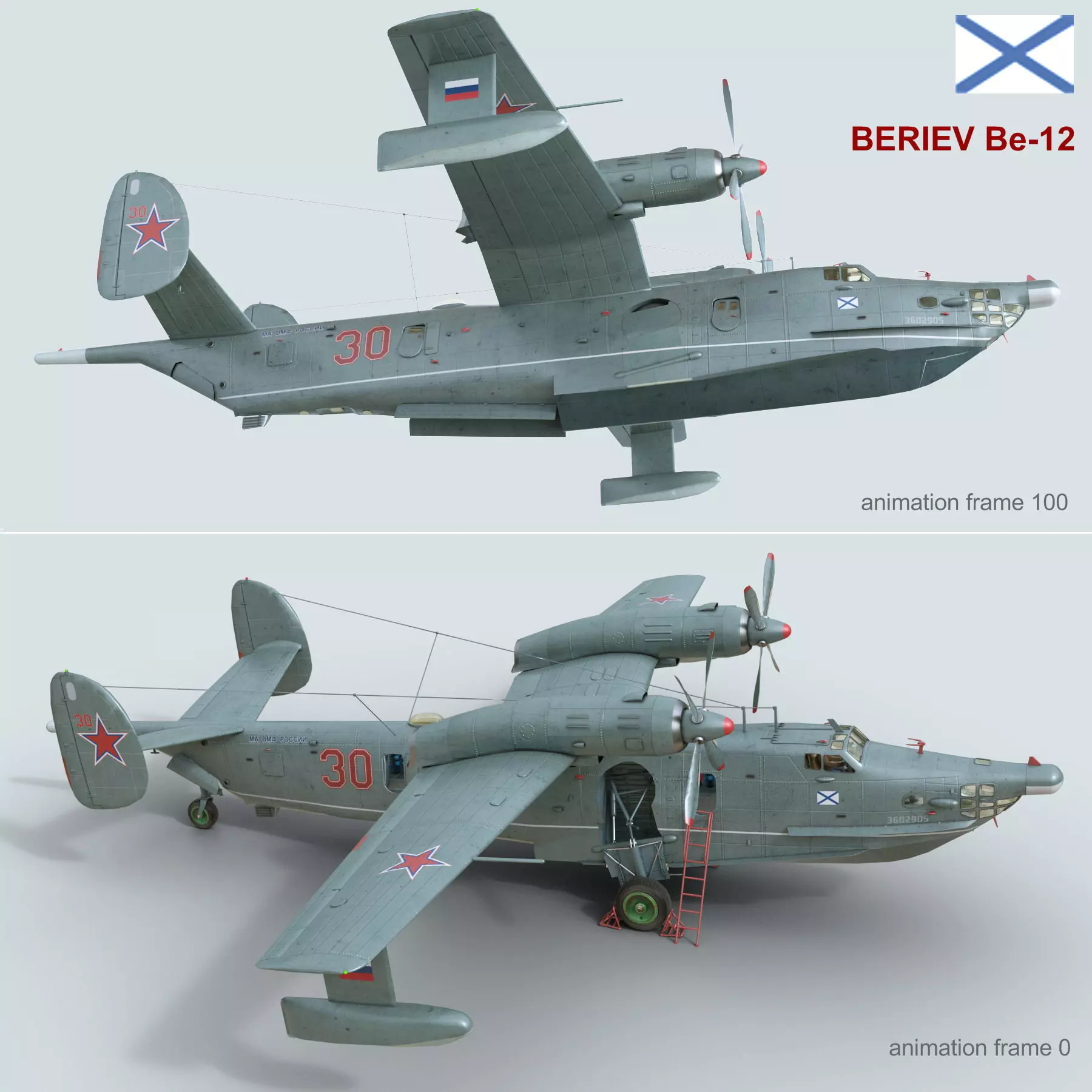 Beriev Be-12 3D model