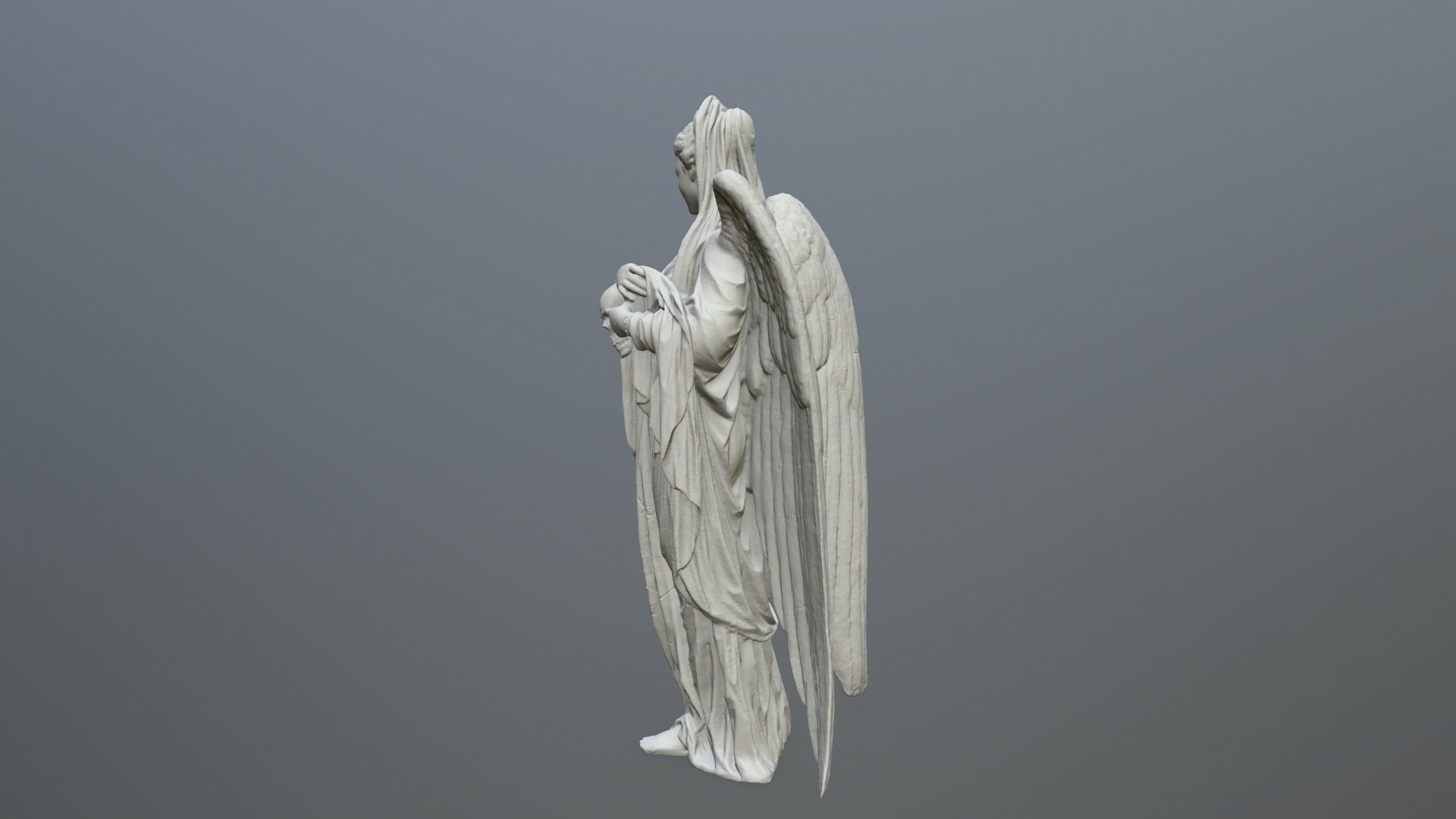 Angel Statue 02 3D print model_3