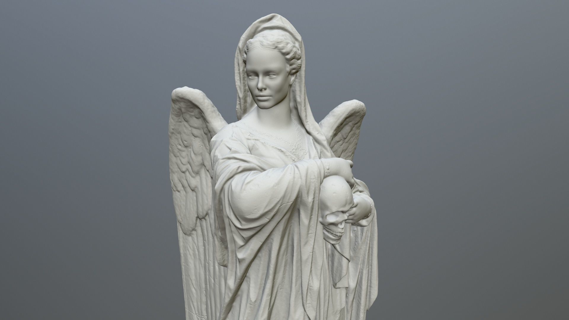 Angel Statue 02 3D print model_1