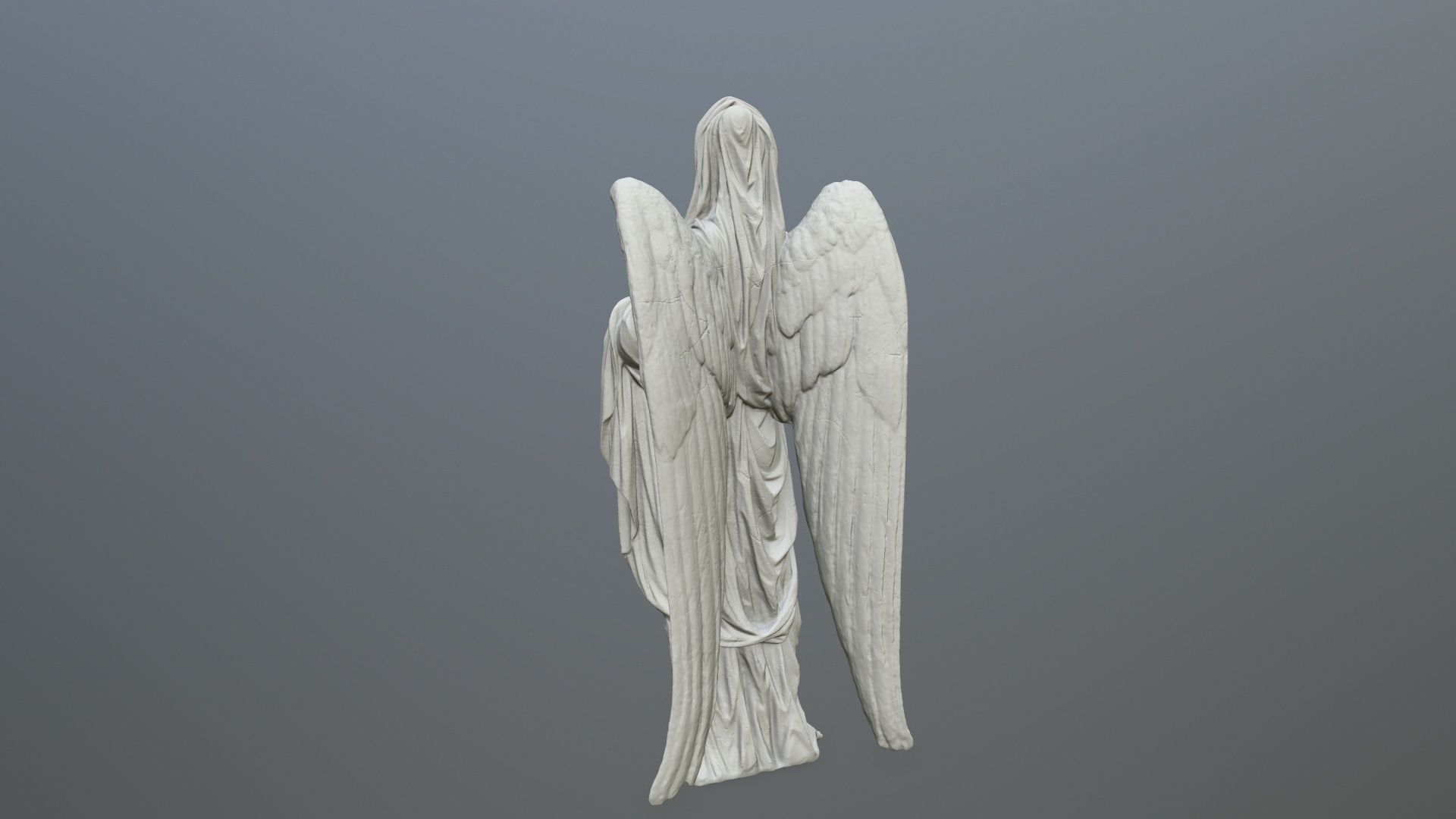 Angel Statue 02 3D print model_4