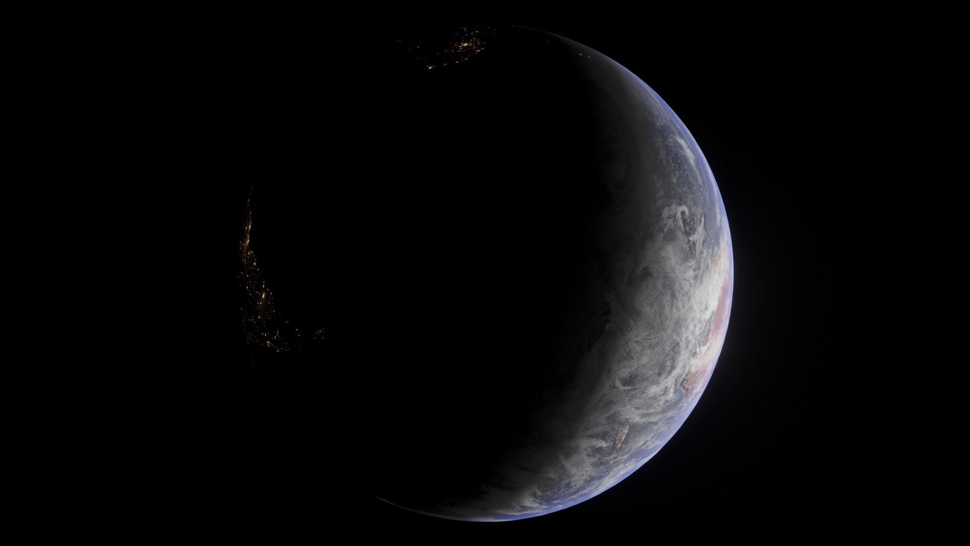 Earth - made in Blender  Low-poly 3D model_6