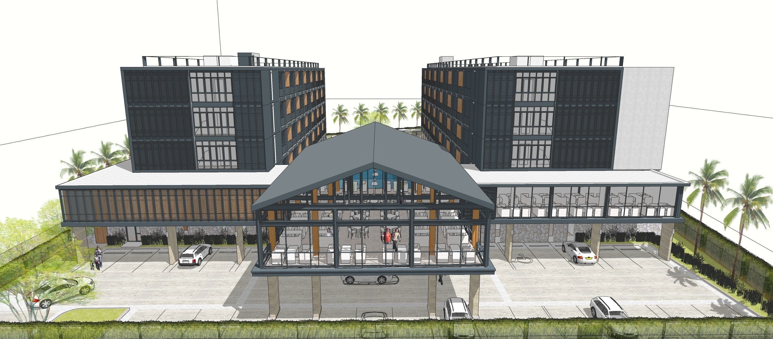 4STORIES HOTEL 3D model_6
