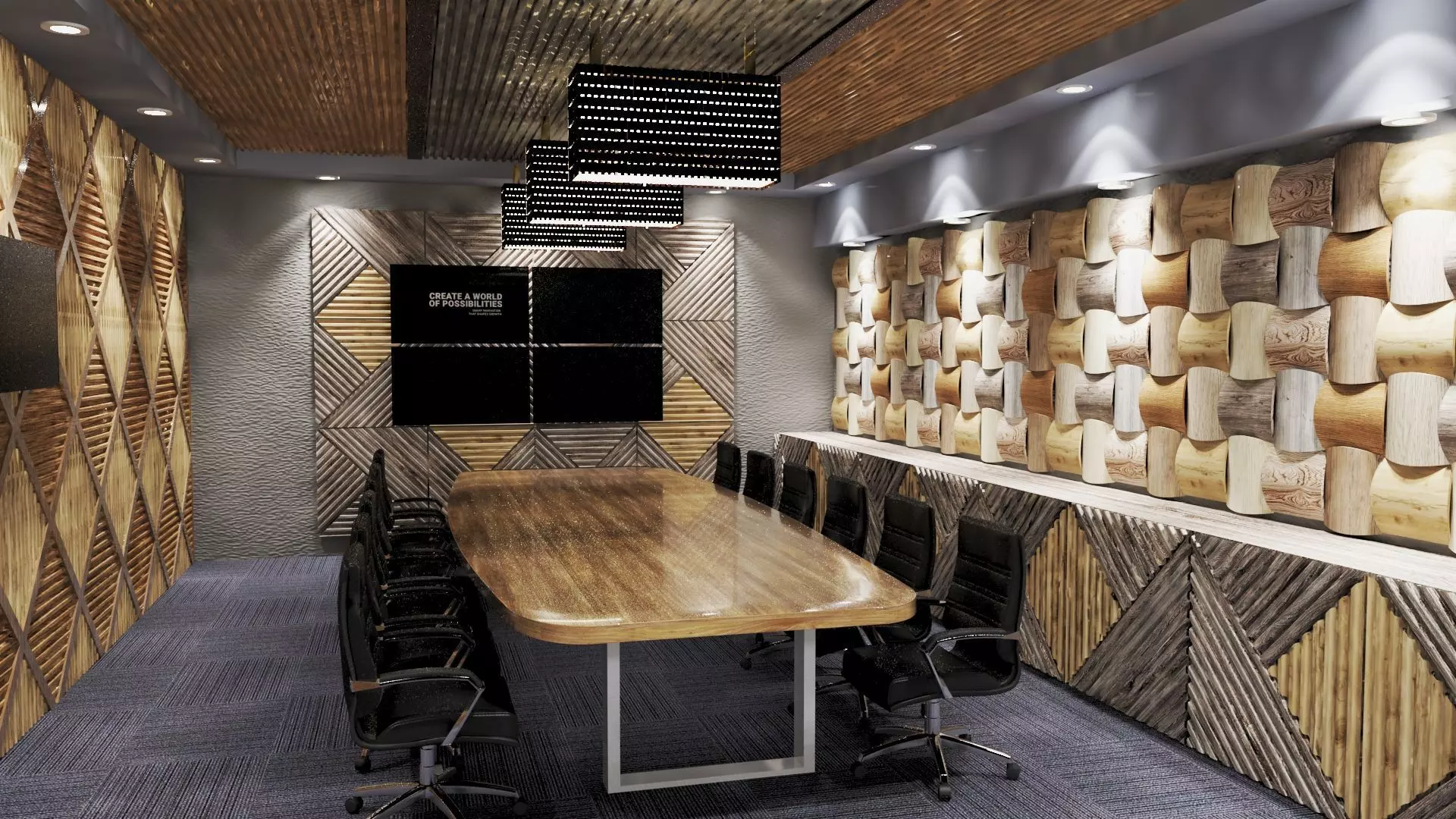 conference room interior 3d model 3D model_0