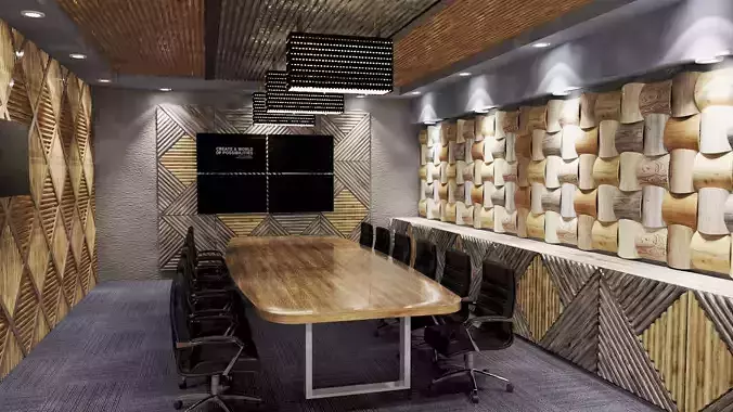 conference room interior  3d model